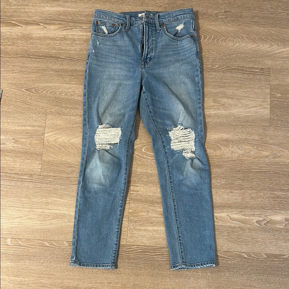 Madewell - Perfect Vintage Jean - 27 - distressed